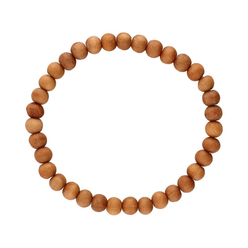 Bracciale in Legno di Sandalo 6mm
