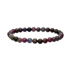 Bracciale di Zaffiro Multicolore 6mm
