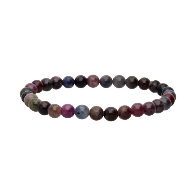 Bracciale di Zaffiro Multicolore 6mm