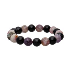 Bracciale in Tormalina Multicolore 10mm