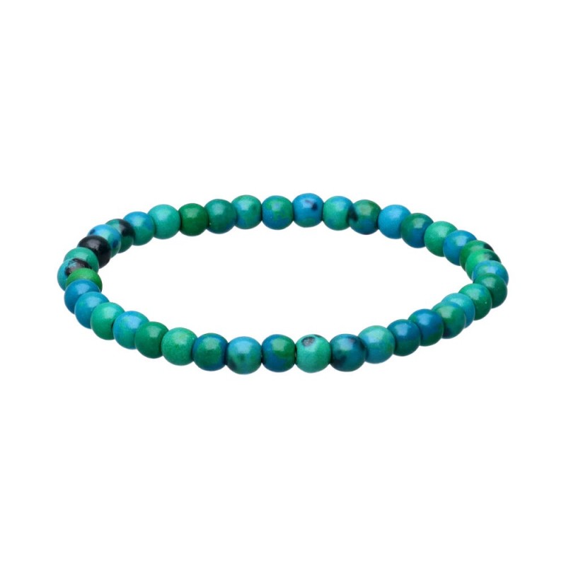 Bracciale Infantile in Crisocola Potenziata 4mm