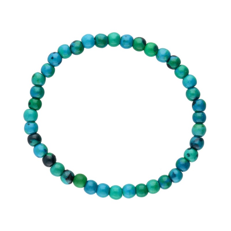 Bracciale Infantile in Crisocola Potenziata 4mm