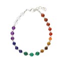 Bracciale dei Chakra in Bagno d'Argento