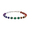 Bracciale dei Chakra in Bagno d'Argento
