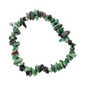 Zoisite Chip Bracelet with Ruby