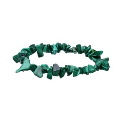 Bracciale con chip di malachite
