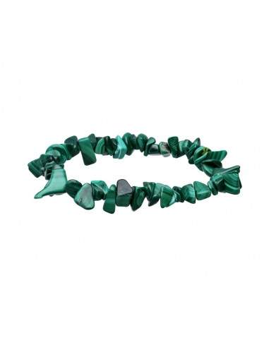 Braccialetto con chip di malachite