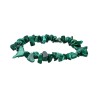 Bracciale con chip di malachite