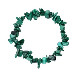 Bracciale con chip di malachite