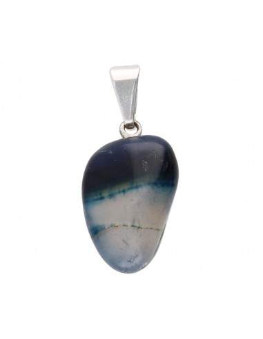 Ciondolo in Agata Blu Tinta
