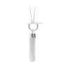 Pendente in Selenite Grezzo Smontabile in Bagno d'Argento