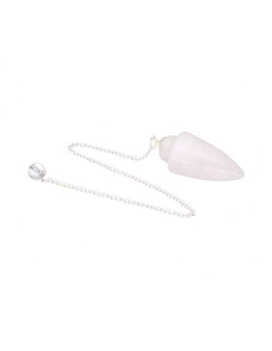 Pendule goutte en quartz laiteux (GOT13)