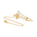 Large Bronze Spiral Pendulum (PEND142)