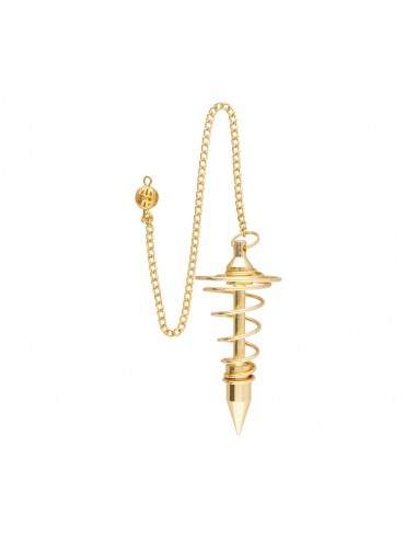 Grande pendolo a spirale in bronzo...