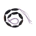 Fil cylindrique en agate lilas 10mm