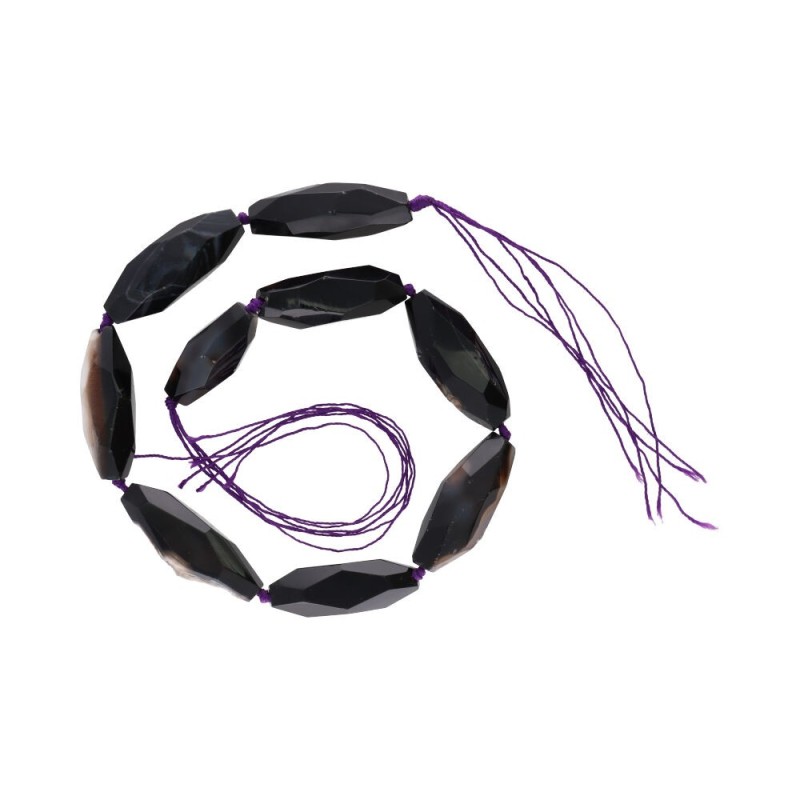 Filo di Agata Lilla Cilindro di 10mm