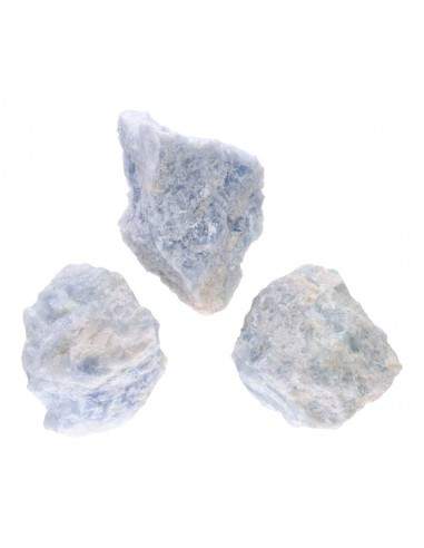 Calcite blu grezza di medie dimensioni