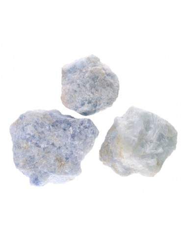Calcite blu grezza di medie dimensioni