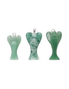 Pendentif ange en quartz vert 2