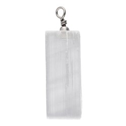 Pendente di Selenite Rettangolare
