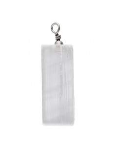 Rectangular Selenite Pendant