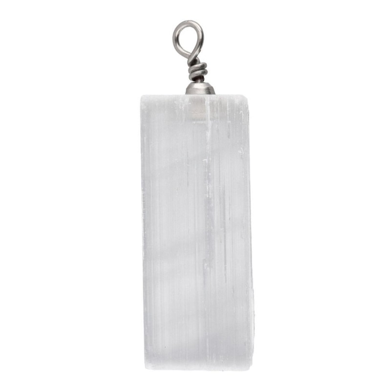 Pendente di Selenite Rettangolare