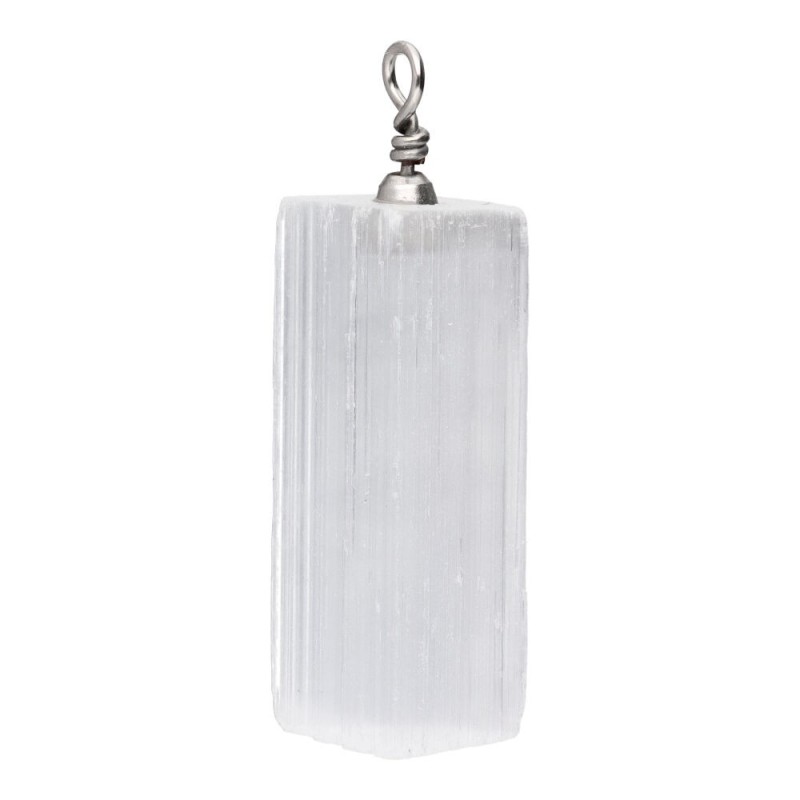 Pendente di Selenite Rettangolare