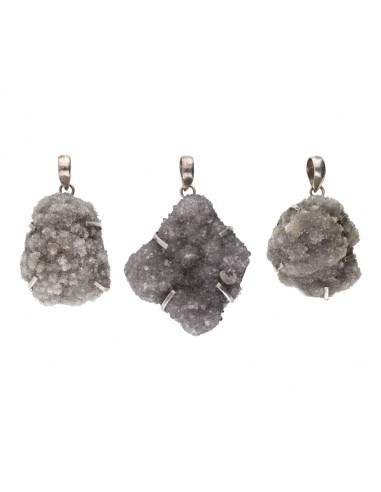 Large Amethyst Druse Pendant in 925...