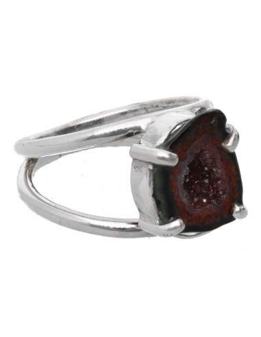 Anello Geodino di Agata in Argento...