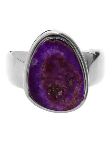 Anel de prata esterlina 925 Sugilite...