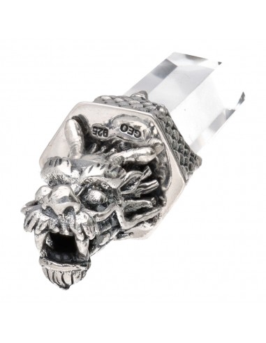 Sterling Silver 925 Dragon Head Pendant