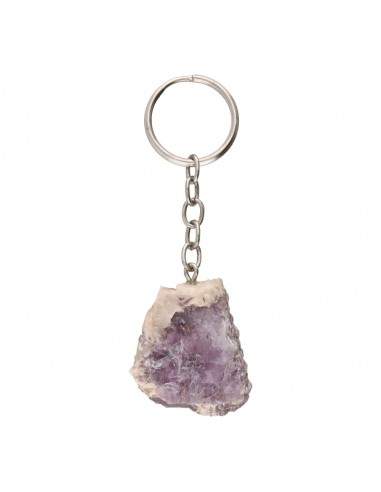 Portachiavi in Lepidolite grezza
