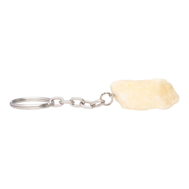 Portachiavi in Calcite Gialla Grezza