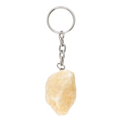 Portachiavi in Calcite Gialla Grezza