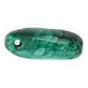 Pendentif Malachite plaqué Rhodium