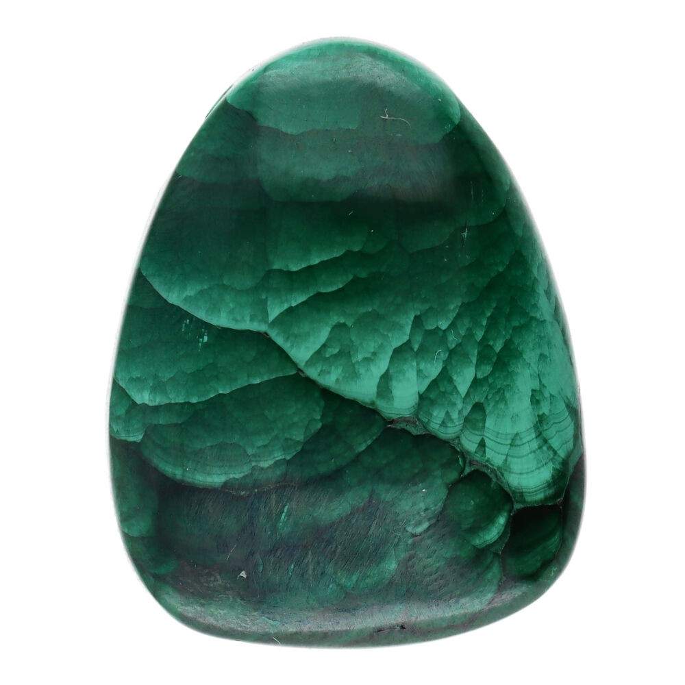 Malachite Rhodium Plated Pendant