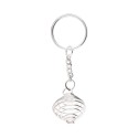 Porte-clés cage plaqué argent