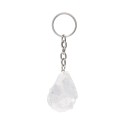 Porte-clés en quartz brut