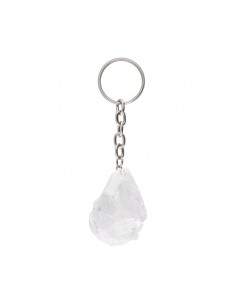 Rough Quartz Key Ring