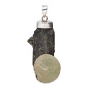 Pendentif Prehnite en argent 925 (34C)