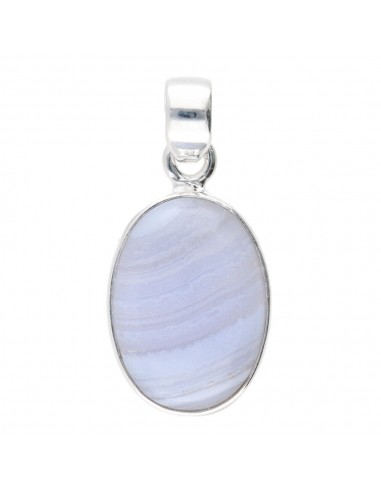 Pendentif ovale en calcédoine en...