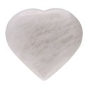 Coeur en quartz laiteux