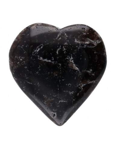 Cuore di Quarzo Fumato Scuro