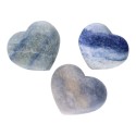 Cœurs en quartz bleu