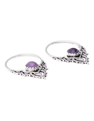 Boucles d'oreilles Améthyste en...