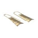 Brincos em bronze com orifícios -77-