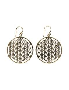 Brincos grandes em bronze -20-