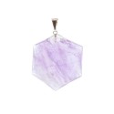 Pendentif hexagonal en améthyste