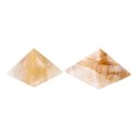 Pyramides de quartz hématoïde