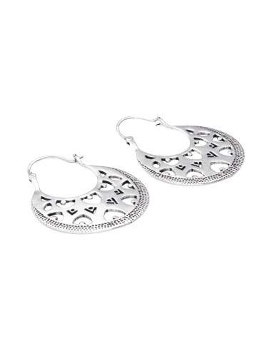 Boucles d'oreilles plaquées argent -P62-